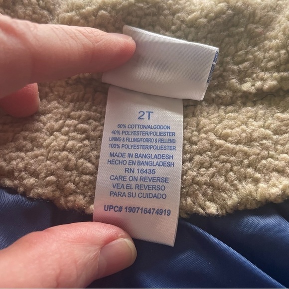 Nannette Plaid Flannel Jacket - Blue & Tan - Size 2T - Picture 7 of 10